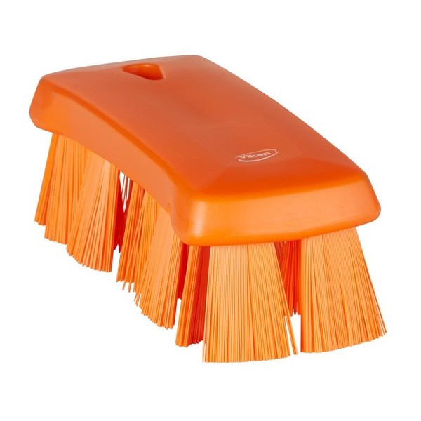 Щетка ручная UST (ультра-гигиеничная технология), 176 мм, жёсткий ворс, оранжевая