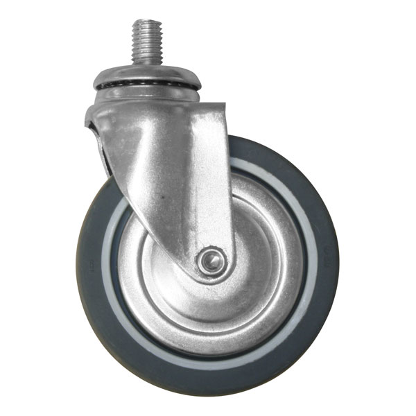 Колесо  хромированное, 80 мм с опорным диском