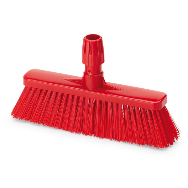 Щётка для подметания, 340 мм, средний ворс, красная