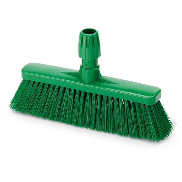 Щётка для подметания, 340 мм, средний ворс, зелёная