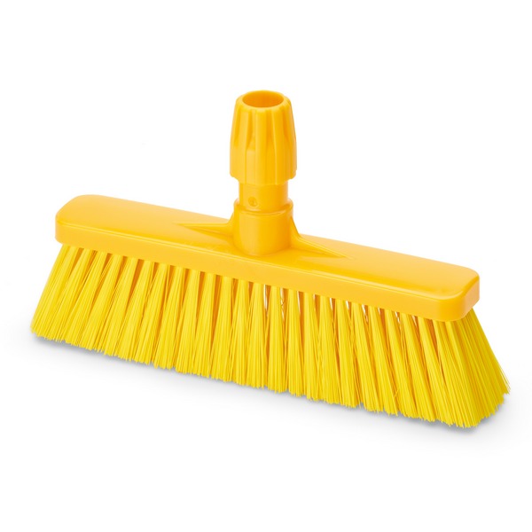 Щётка для подметания, 340 мм, средний ворс, жёлтая
