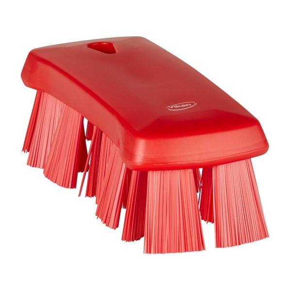 Щетка ручная UST (ультра-гигиеничная технология), 176 мм, жёсткий ворс, красная