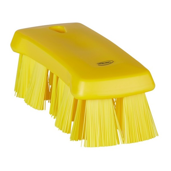 Щетка ручная UST (ультра-гигиеничная технология), 176 мм, жёсткий ворс, жёлтая