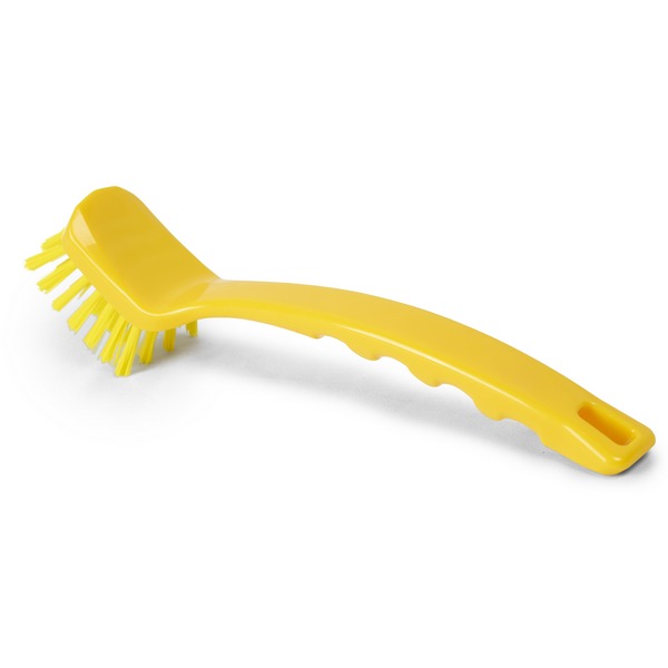 Щётка для мытья посуды, 235 мм, средний ворс, жёлтая