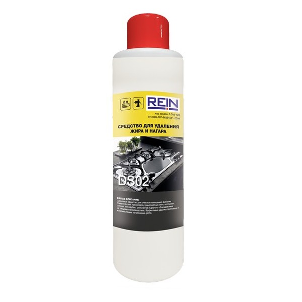 Чистящее средство DS 02, для удаления нагара и маслянисто-жировых загрязнений, 1 л