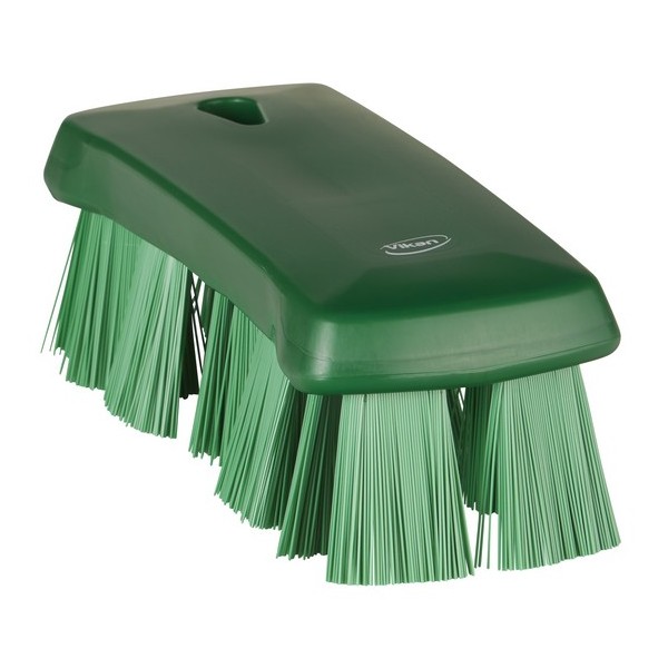 Щетка ручная UST (ультра-гигиеничная технология), 176 мм, жёсткий ворс, зелёная