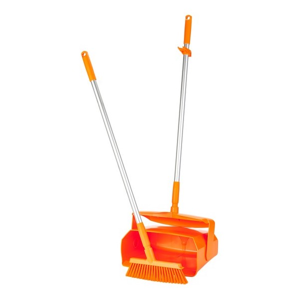 Комплект совок-контейнер с щеткой для пола