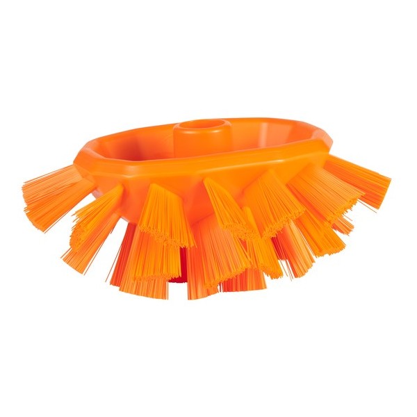 Щетка для очистки ёмкостей UST (ультра-гигиеничная технология), 190 мм, жёсткий ворс, оранжевая