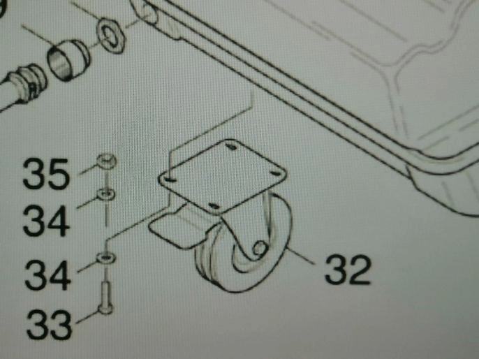 Колесо поворотное, D 125