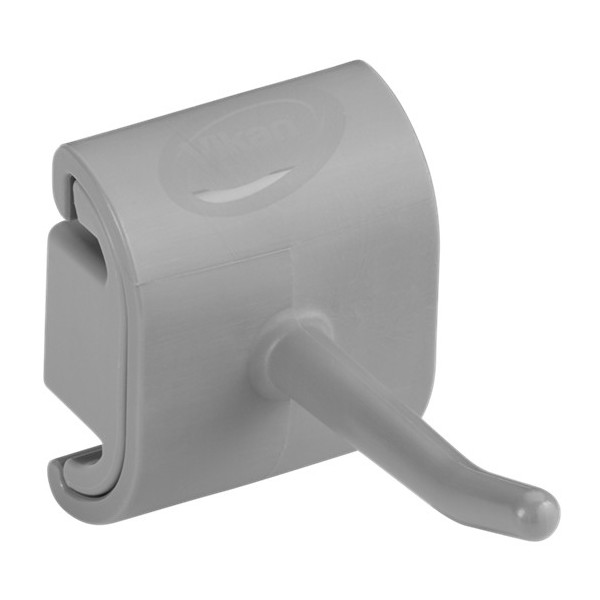 Крепление гигиеничное настенное и одинарный крюк, 41,5 мм, серое