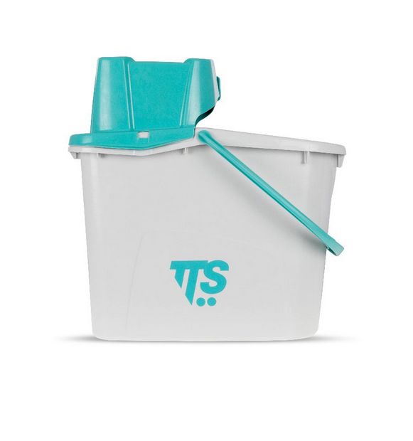 Ведро UNI JUNIOR с зелёным отжимом и зелёной ручкой, 14 Л