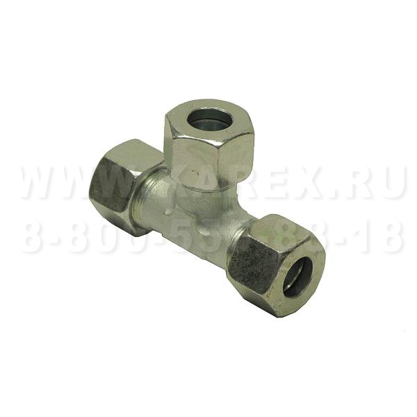 Резьбовой тройник, из оцинков. стали