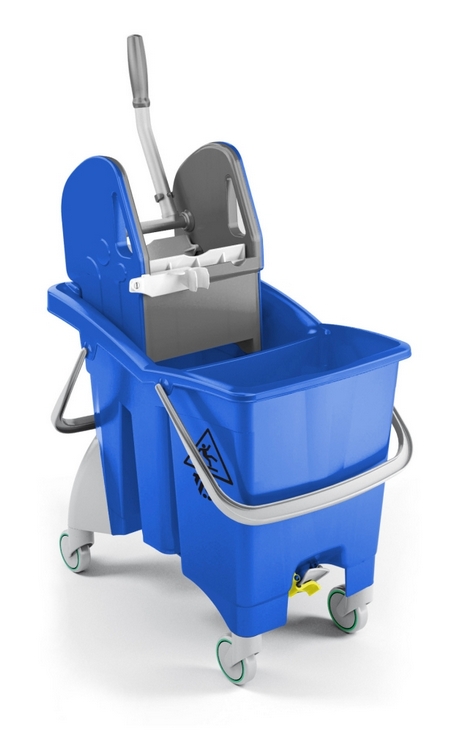 Двойное ведро Action Pro Tec, 30 л., синее, с отжимом, на колесах