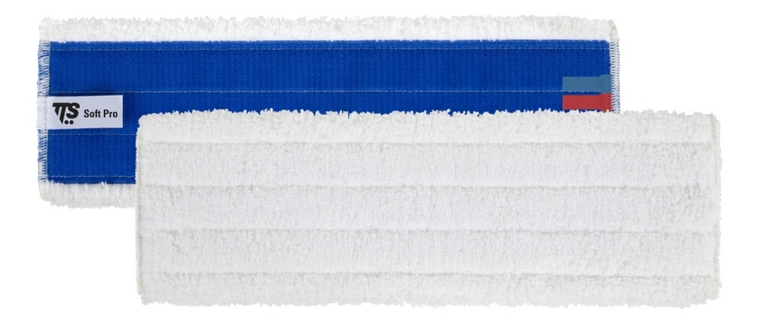 Моп на липучке Soft Pro из микрофибры для сухого/влажного использования, 40х15 см