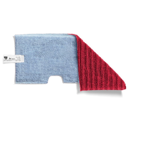 Моп двухсторонний, микрофибра, гладкие и негладкие поверхности, красный