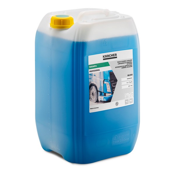 Автошампунь RM 805, щелочное средство для мойки грузовых автомобилей без НТА, 20 л