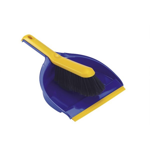 Набор профессиональный пластиковый совок с щёткой, синий