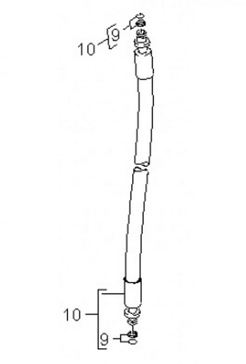 ШЛАНГ ВЫСОКОГО ДАВЛЕНИЯ, ПРОМЕЖУТОЧНЫЙ, DN 8