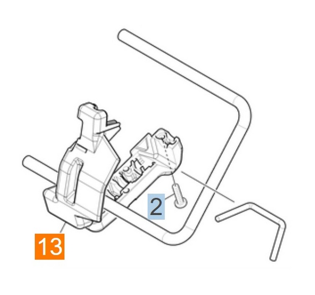 ПЕДАЛЬ ОПОРНОГО РОЛИКА BR/BD 40/25