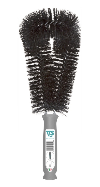 Изогнутая полотняная щетка с системой крепления Lampo для телескопических рукояток и штанг