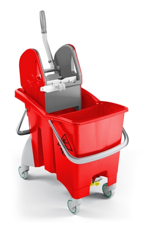 Двойное ведро Action Pro Tec, 30 л., красное, с отжимом, на колесах