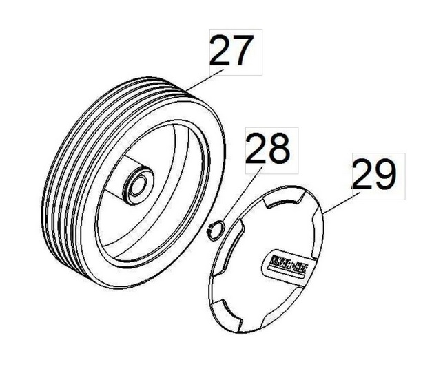 Колпак колеса серый