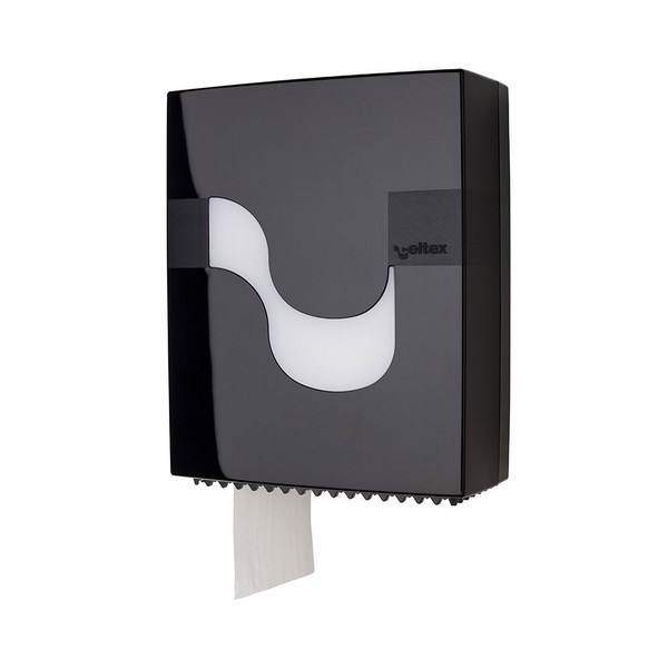 Диспенсер Megamini для туалетной бумаги в рулонах Mini Jumbo, черный