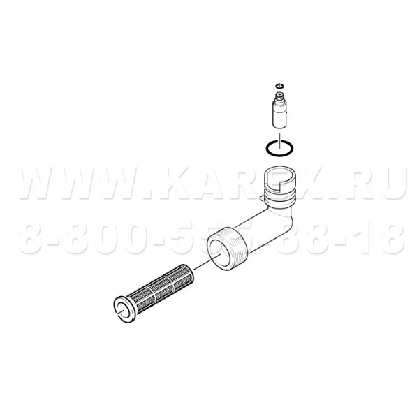 Патрубок с клапаном