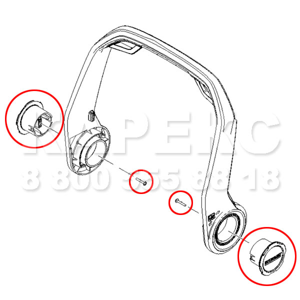 Фланец ручки WD 5/6
