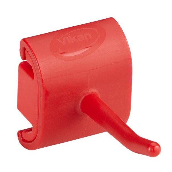 Крепление гигиеничное настенное и одинарный крюк, 41,5 мм, красное