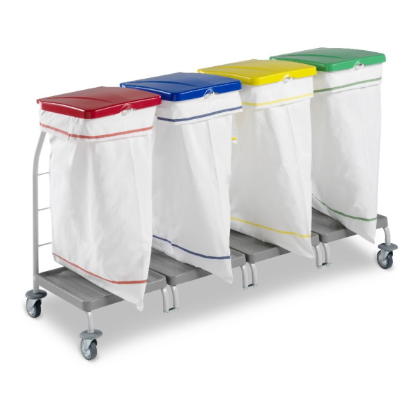 Тележка Dust, с 4-мя пластиковыми крышками