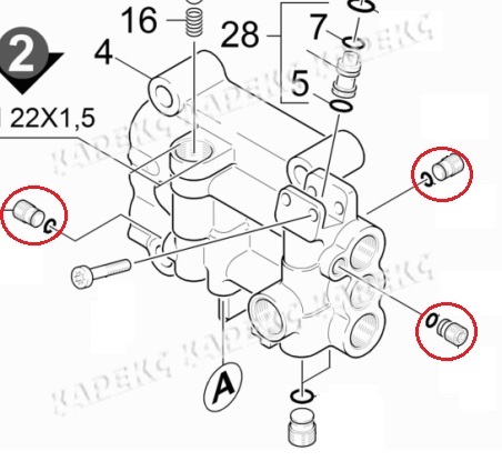 Пробка M10 x 1