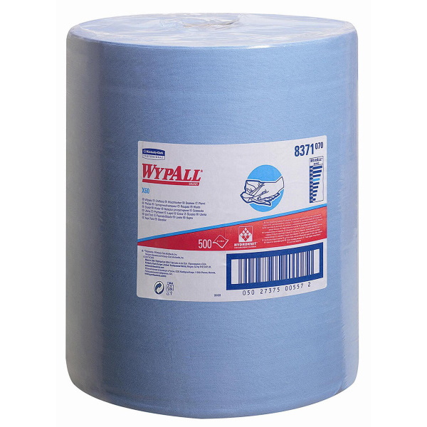 Салфетки Wypall X60 - Большой рулон / Синий