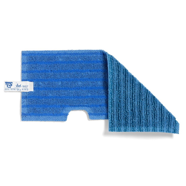 Моп двухсторонний, микрофибра, для гладких и негладких поверхностей, синий