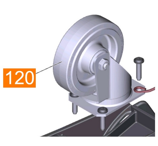 КОЛЕСО ПОВОРОТНОЕ B 60 W