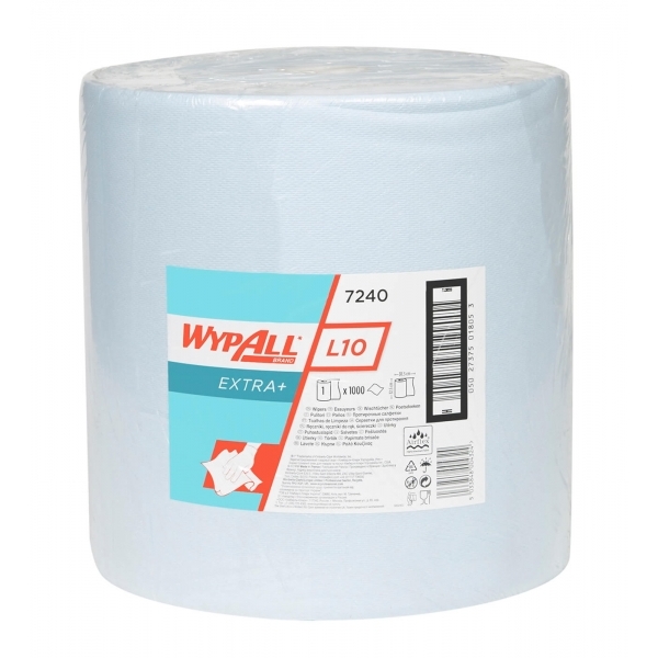 Протирочные салфетки Wypall L10 extra - Большой рулон / Синий
