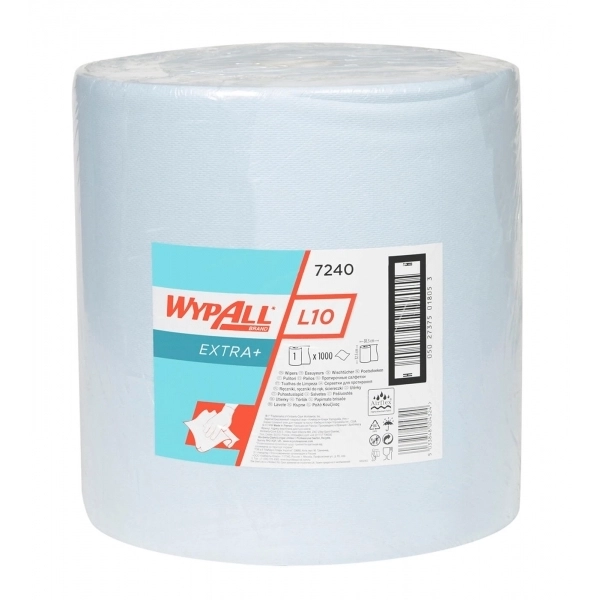 Протирочные салфетки Wypall L10 extra - Большой рулон / Синий