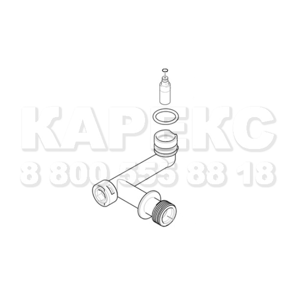 Патрубок угловой, K3-K4