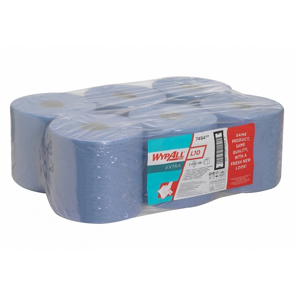 Протирочные салфетки Wypall L10 - Centrefeed for Roll Control™ / Синий