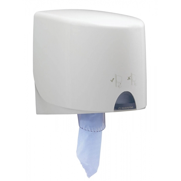 Диспенсер  для рулонов с центральной подачей Aquarius настенный белый