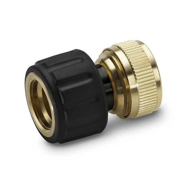 Коннектор латунный с аквастопом 1/2" и 5/8"