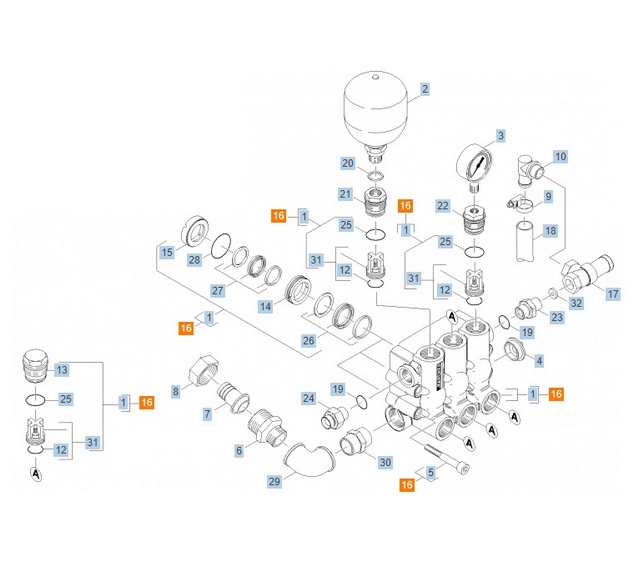 Ремонтный комплект HD 60/6