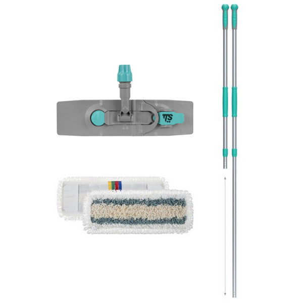 Комплект Швабра Blik 40 см с мопом Tris и телескопической рукояткой 
