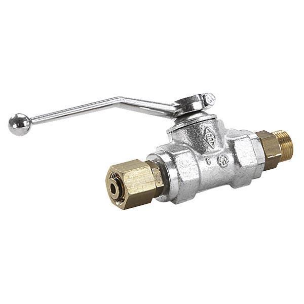 Запорный кран для шланга для промывки труб