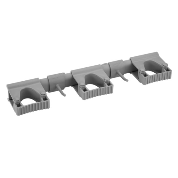 Крепление гигиеничное гибкое настенное, 420 мм, серое