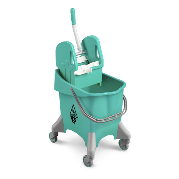 Ведро Pile Tec, 30 л., зеленое, с отжимом, на колесах