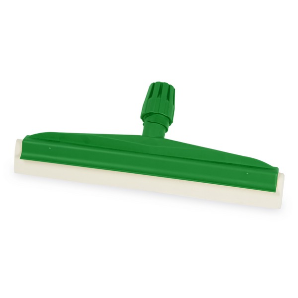 Гигиеничный сгон для пола с двойным лезвием, 350 мм, зелёный