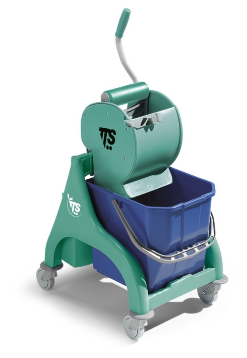 Уборочная тележка одноведерная Nick 25 л с отжимом Dry, цвет зеленый