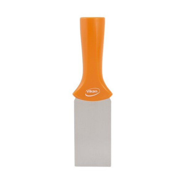 Скребок из нержавеющей стали, с резьбовой ручкой, 50 мм, оранжевый