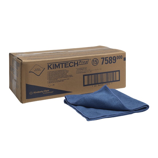 Протирочные салфетки Kimtech из микрофибры - Пачка / Синий